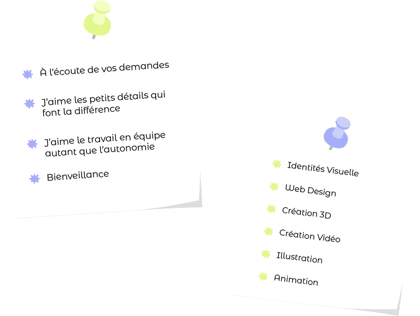 Compétences en web desing, brand design et 3D